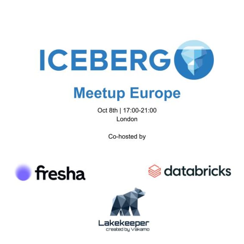 Cover Image for Apache Iceberg™ Europe Community Meetup - London Hub