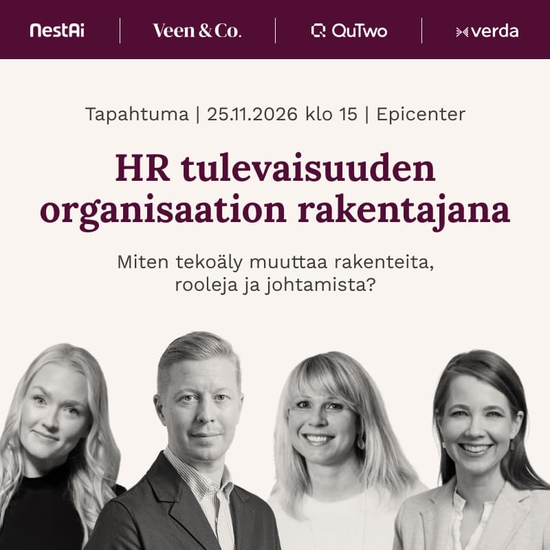 Cover Image for HR tulevaisuuden organisaation rakentajana: Miten tekoäly muuttaa rakenteita, rooleja ja johtamista?