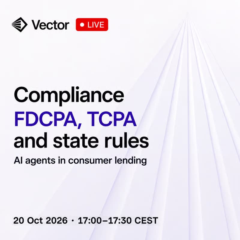 Cover Image for Vector Live, Session 2: Compliance for AI agents in consumer lending