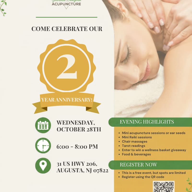 Cover Image for 2 Years of Gabriella Sahyoun Acupuncture: Anniversary Party 🎉
