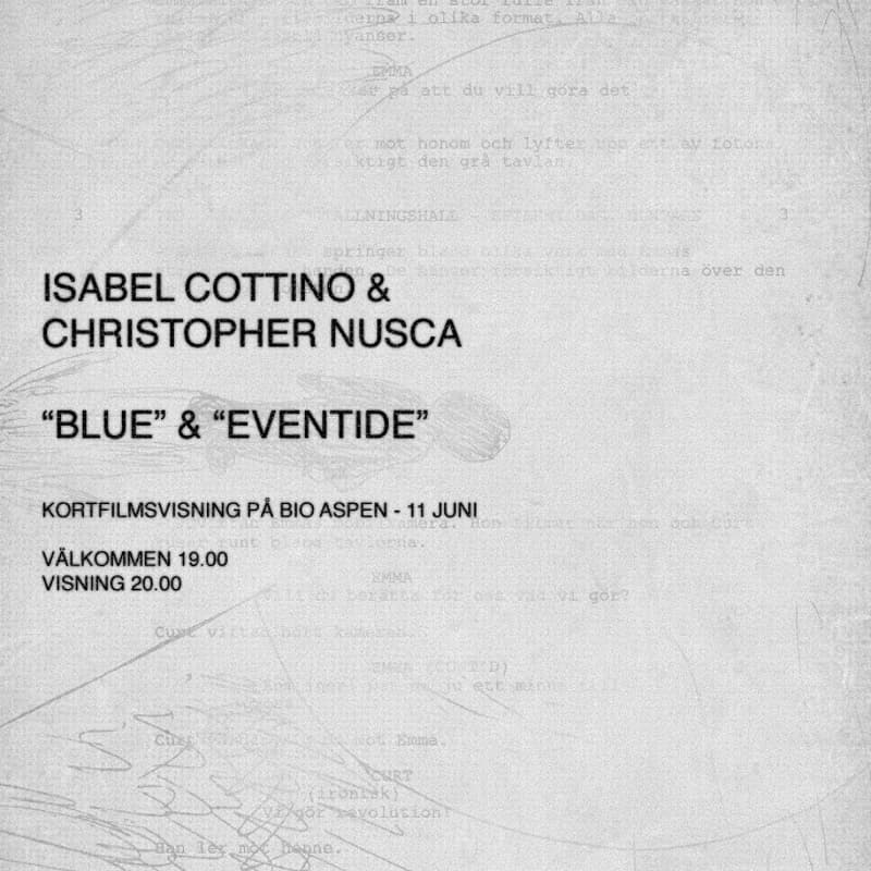 Cover Image for Kortfilmsvisning - Christopher Nusca & Isabel Cottino