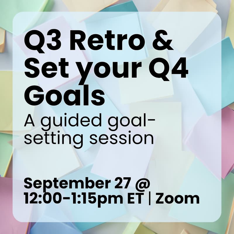 Cover Image for Q3 Retro & Set your Q4 Goals
