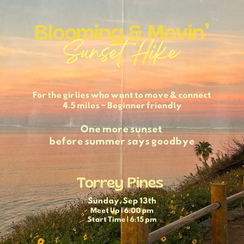 Cover Image for Blooming & Movin' : Sunset Hike at Torrey Pines