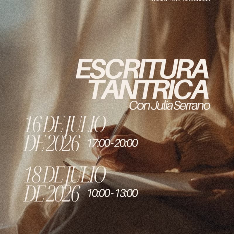 Cover Image for Escritura Tántrica con Julia Serrano