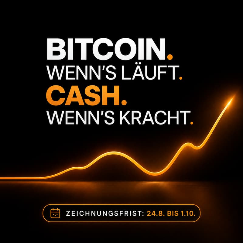 Cover Image for BTCAI: Bitcoin, wenn’s läuft. Cash, wenn’s kracht (für professionelle Anleger)