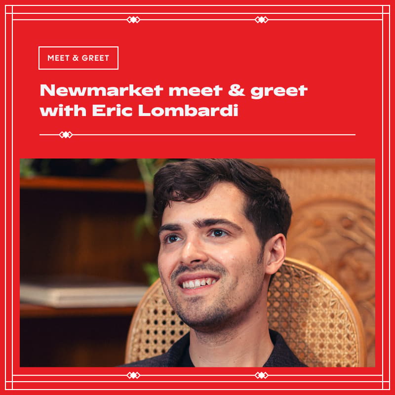 Cover Image for Newmarket meet & greet with Eric Lombardi