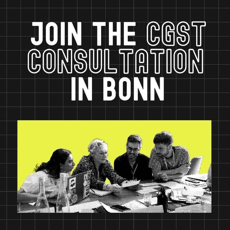 Cover Image for Join the CGST Consultation in Bonn