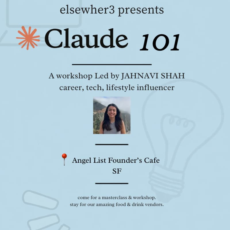 Cover Image for Claude 101 with Jahnavi Shah