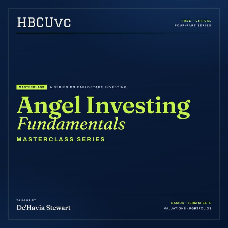 Cover Image for Angel Investing Fundamentals Masterclass Series: Angel Investing Basics