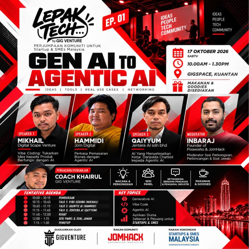 Cover Image for Lepak Tech EP.01: Gen AI to Agentic AI