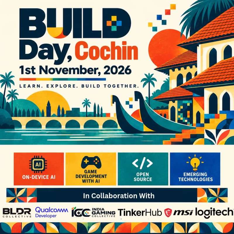 Cover Image for BUILD Day Cochin (AI, Hardware & Game Development)