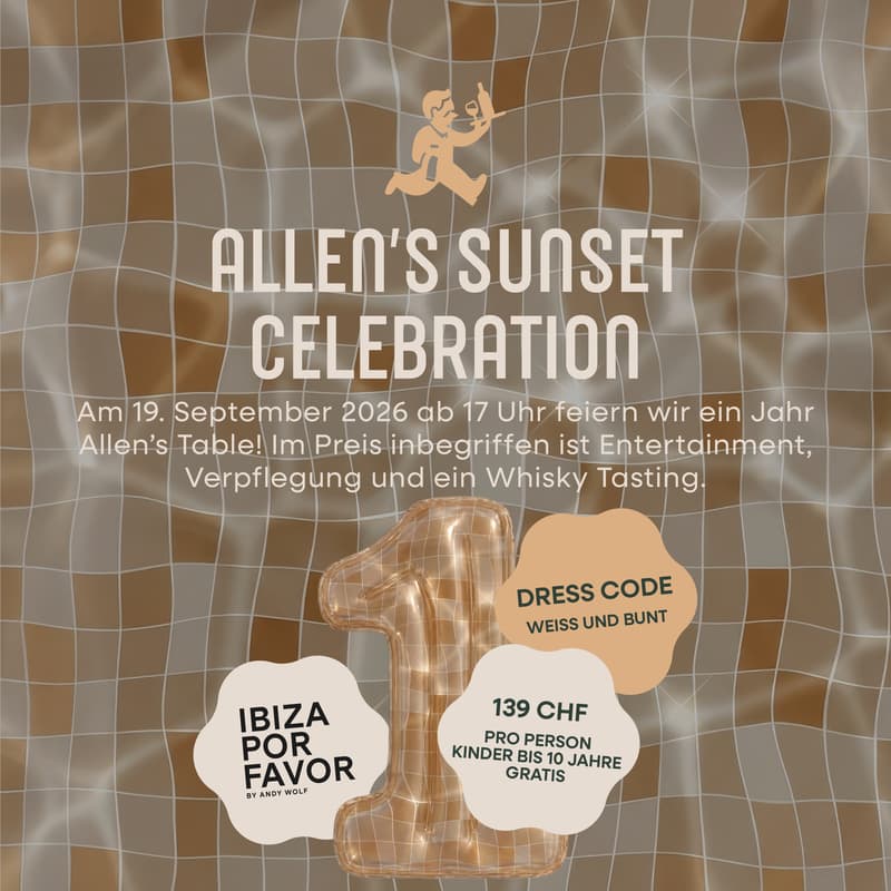 Cover Image for Allen`s Sunset Celebration 1 Jähriges Jubiläum