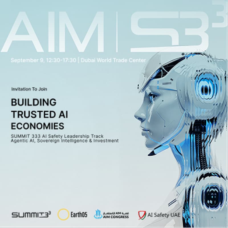 Cover Image for BUILDING TRUSTED AI ECONOMIES | AGENTIC AI, SOVEREIGN INTELLIGENCE & INVESTMENT on September 9, 12:30-17:30 | Dubai World Trade Center
