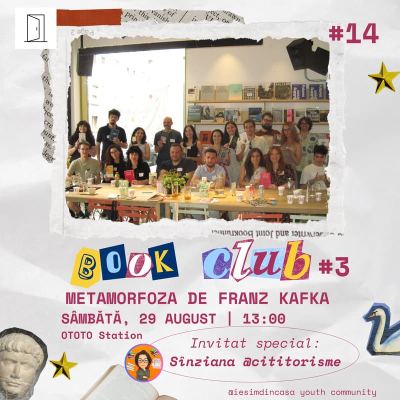Cover Image for Book Club #3: Metamorfoza (Franz Kafka) | Invitat special: Sînziana (@cititorisme) 📚✨