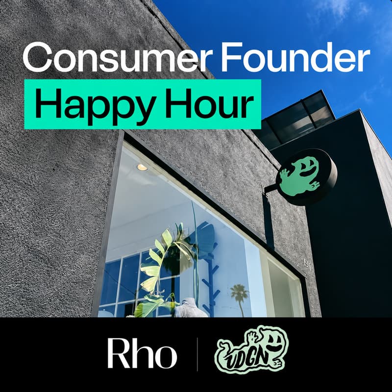Cover Image for Consumer Founder Happy Hour - Rho X VDGN