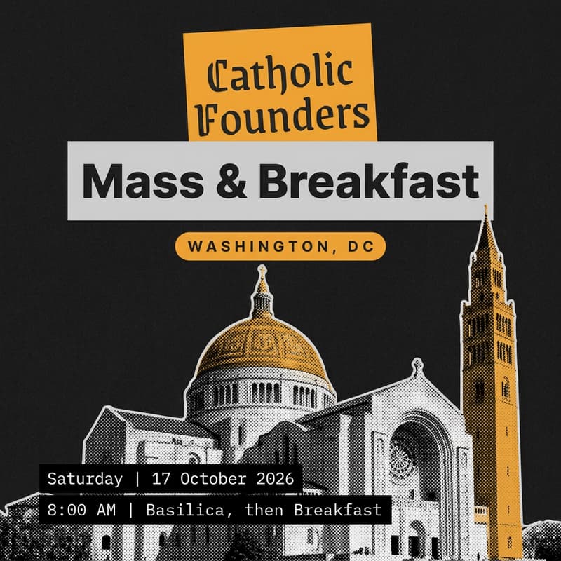 Cover Image for DC, Catholic Founders Saturday Morning Hangout (Mass + Bfast)