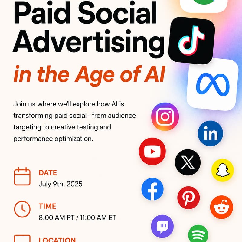 Cover Image for Paid Social Advertising Workshop