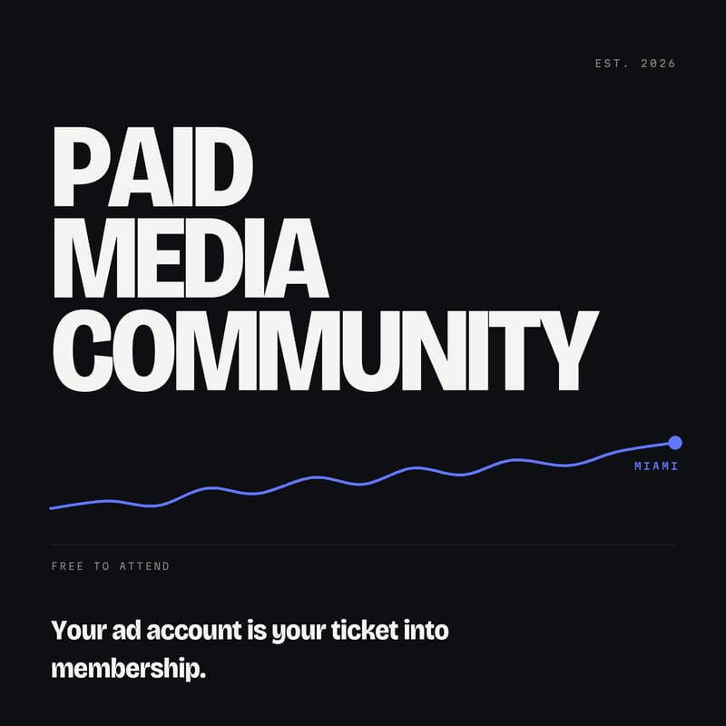 Cover Image for Paid Media Community - Miami Meetup