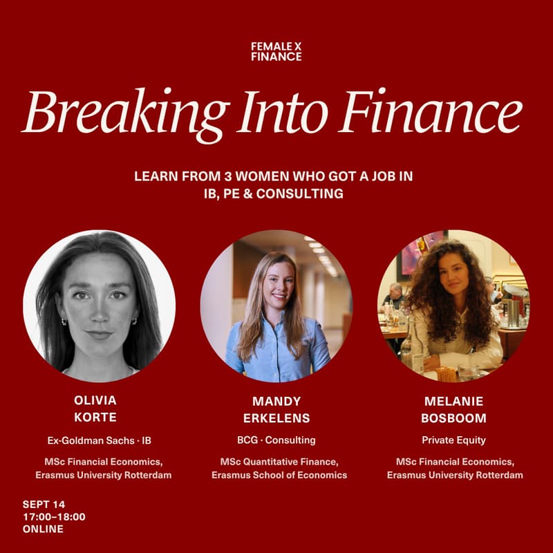 Cover Image for Breaking into Finance - learn from 3 women who got a job in IB, PE and consulting