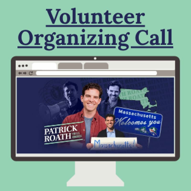 Cover Image for Patrick Roath for Congress GOTV All-Volunteer Call