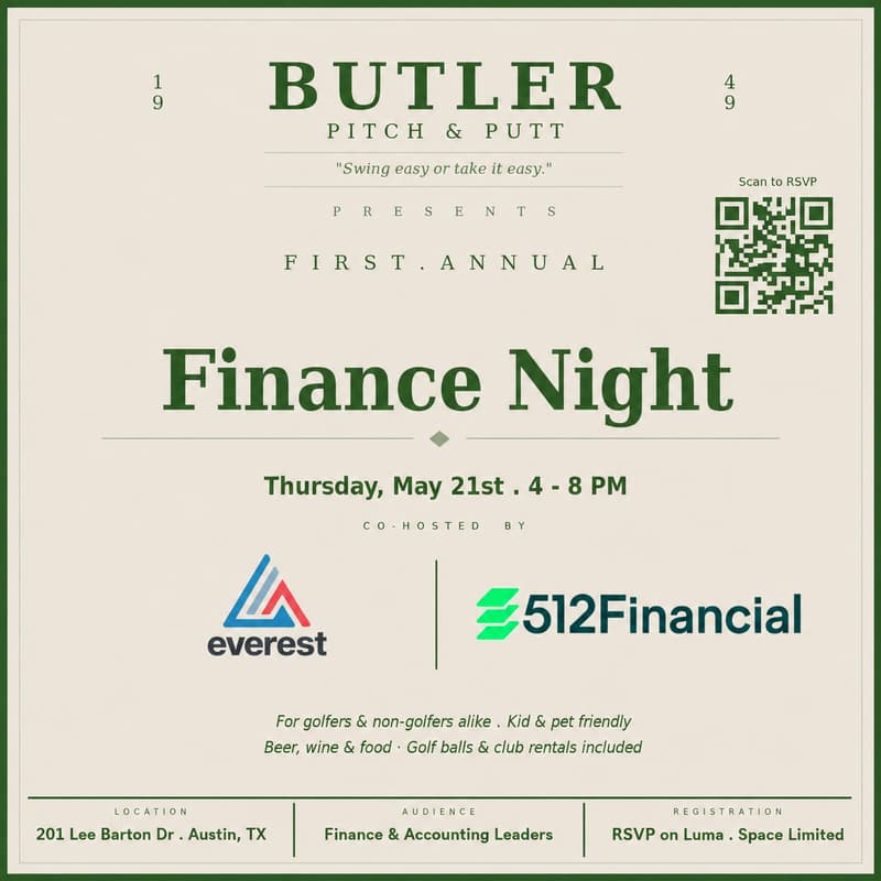 Cover Image for 1st Annual Finance Night @ Butler Pitch n Putt