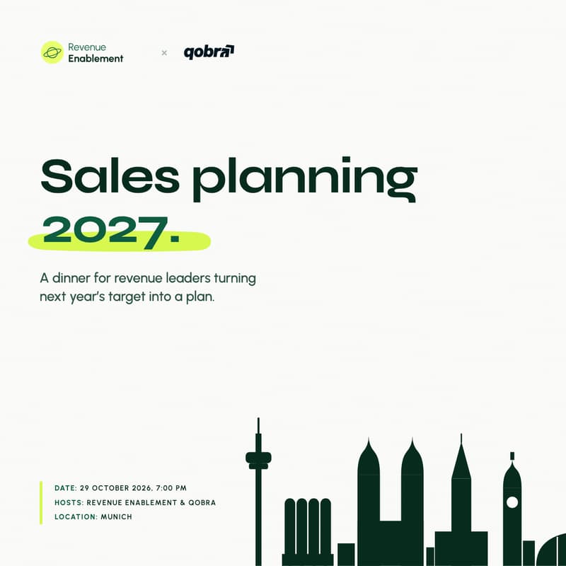 Cover Image for Sales Planning 2027: The Munich Dinner
