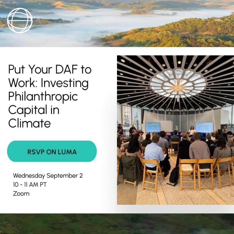 Cover Image for Put Your DAF to Work: Investing Philanthropic Capital in Climate