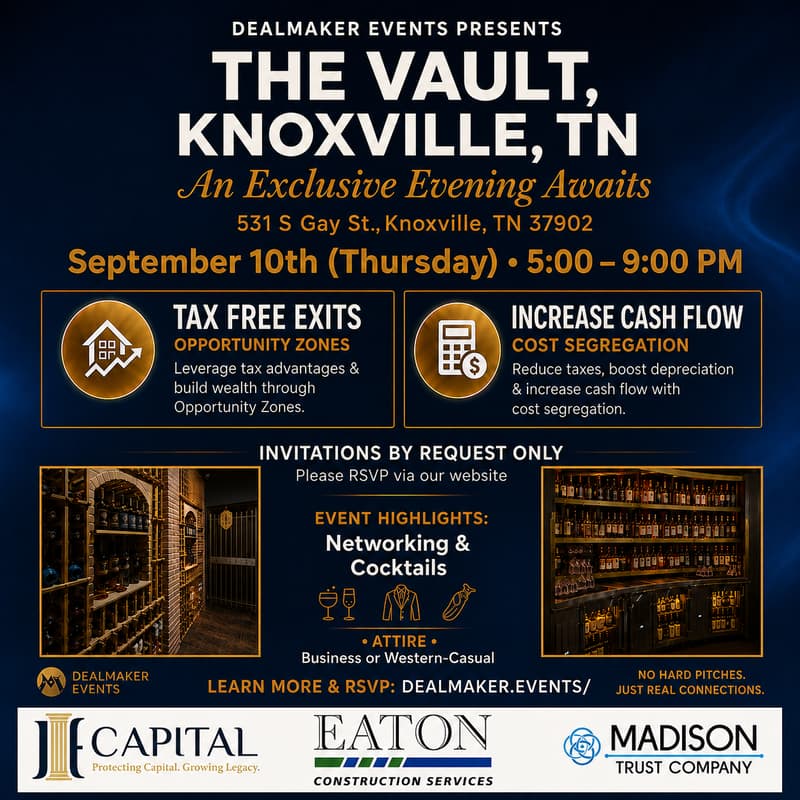 Cover Image for Dealmakers Roundup Knoxville, TN