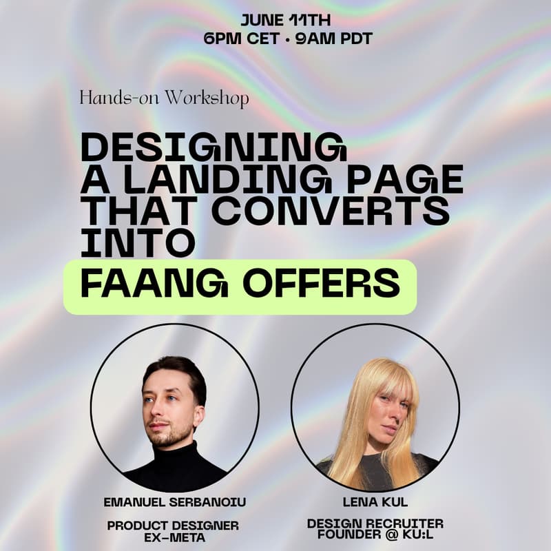 Cover Image for Designing a landing page that converts into FAANG offers