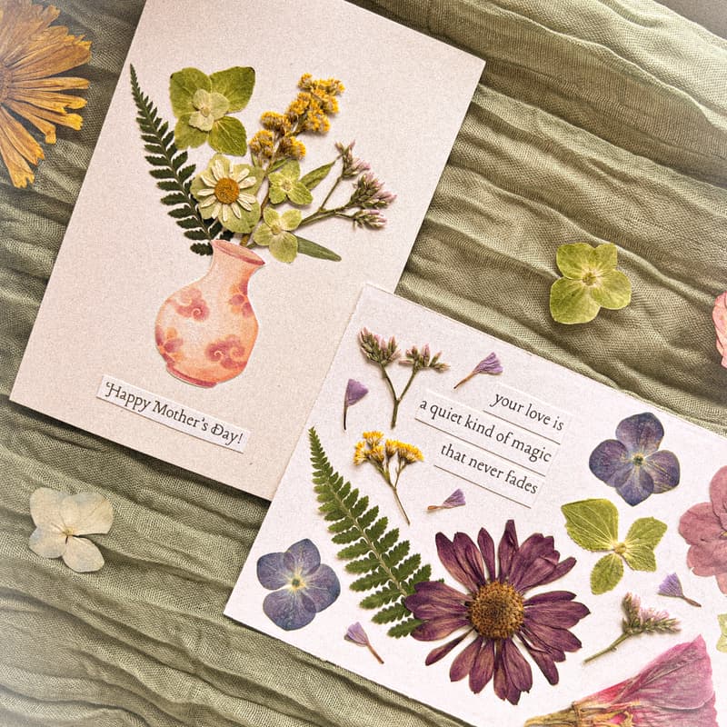 Cover Image for Mother’s Day Pressed Flower Greeting Cards💌🌷✨