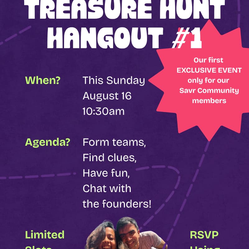 Cover Image for Savr Treasure Hunt Hangout