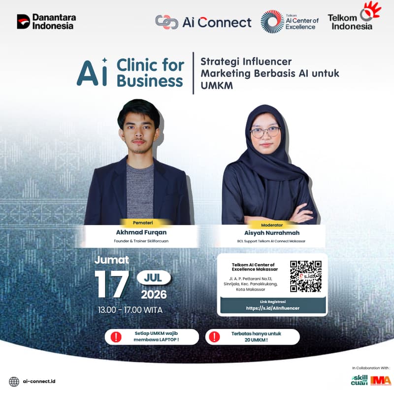 Cover Image for AI Clinic for Business: Strategi Influencer Marketing Berbasis AI untuk UMKM