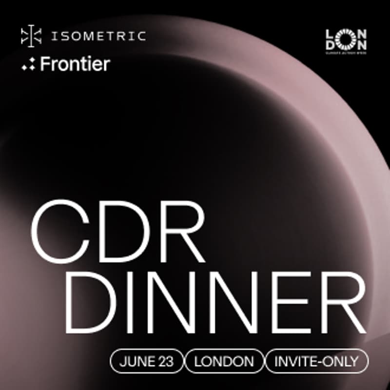 Cover Image for Isometric x Frontier CDR Dinner