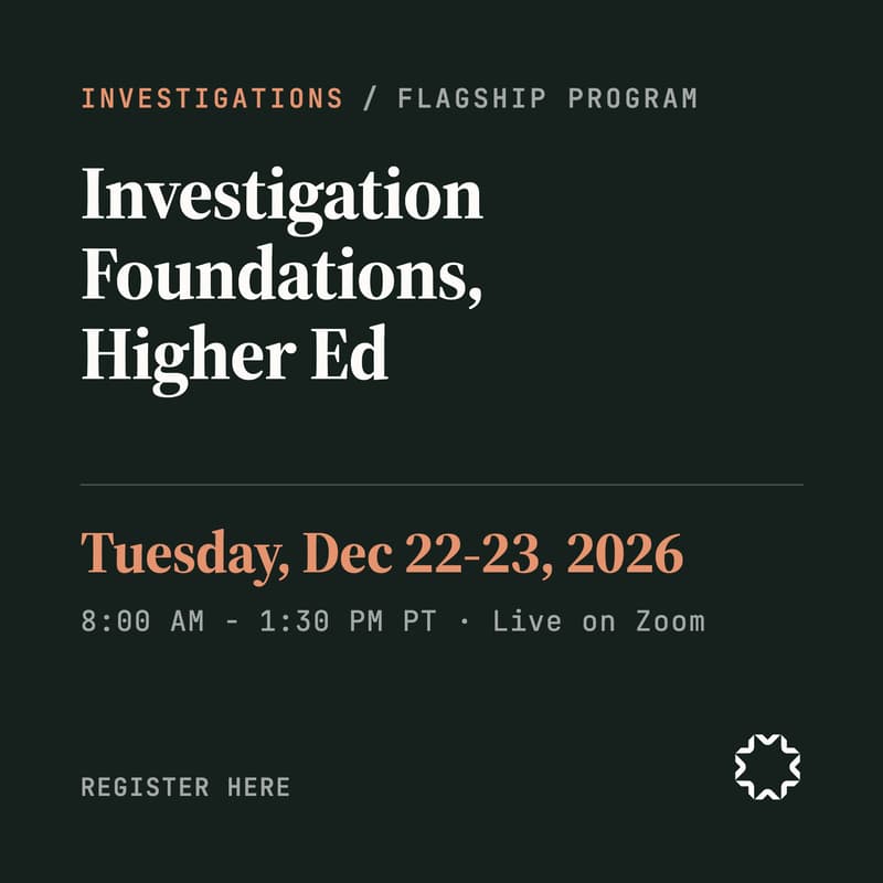Cover Image for Investigation Foundations - Higher Ed (Flagship program)