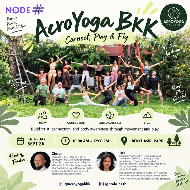 Cover Image for FREE Acro Yoga - Connect, Play, Fly & Feel