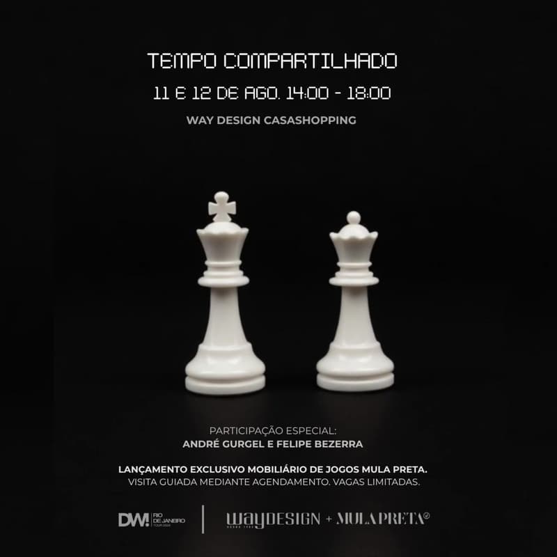 Cover Image for 11/08 | 16h às 17h - Tempo Compartilhado | Visitas Guiadas à Exposição da Linha de Jogos Mula Preta