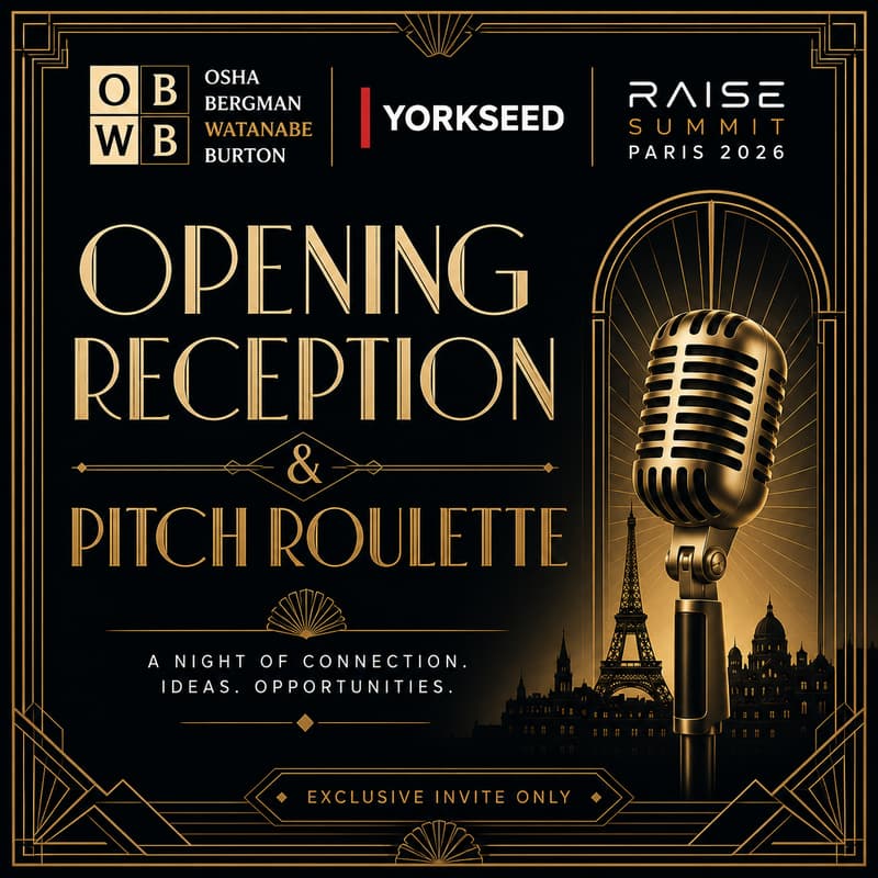 Cover Image for RAISE SUMMIT Opening Reception & Pitch Roulette - Yorkseed Passport Series