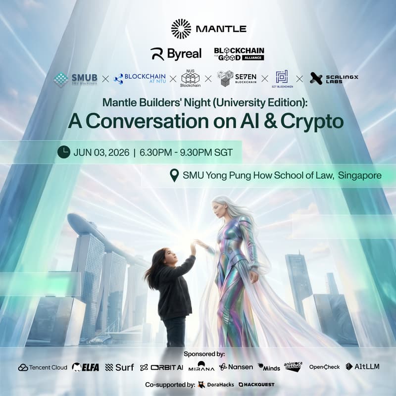 Cover Image for Mantle Builders' Night (University Edition): A Conversation on AI & Crypto