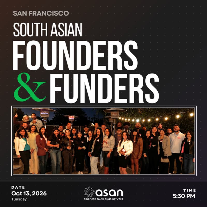 Cover Image for South Asian Founders & Funders: TechCrunch Disrupt Mixer