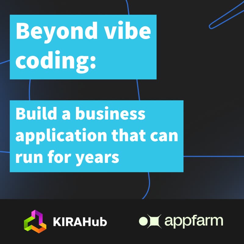 Cover Image for Beyond vibe coding: Build a business application that can run for years