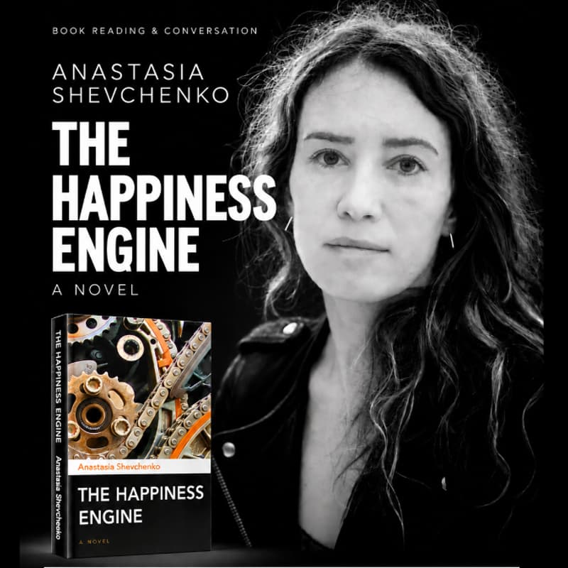Cover Image for Book Reading & Conversation: The Happiness Machine