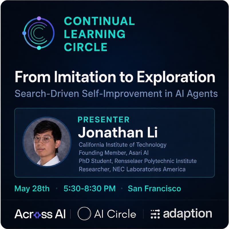 Cover Image for Continual Learning Circle Meetup & Dinner