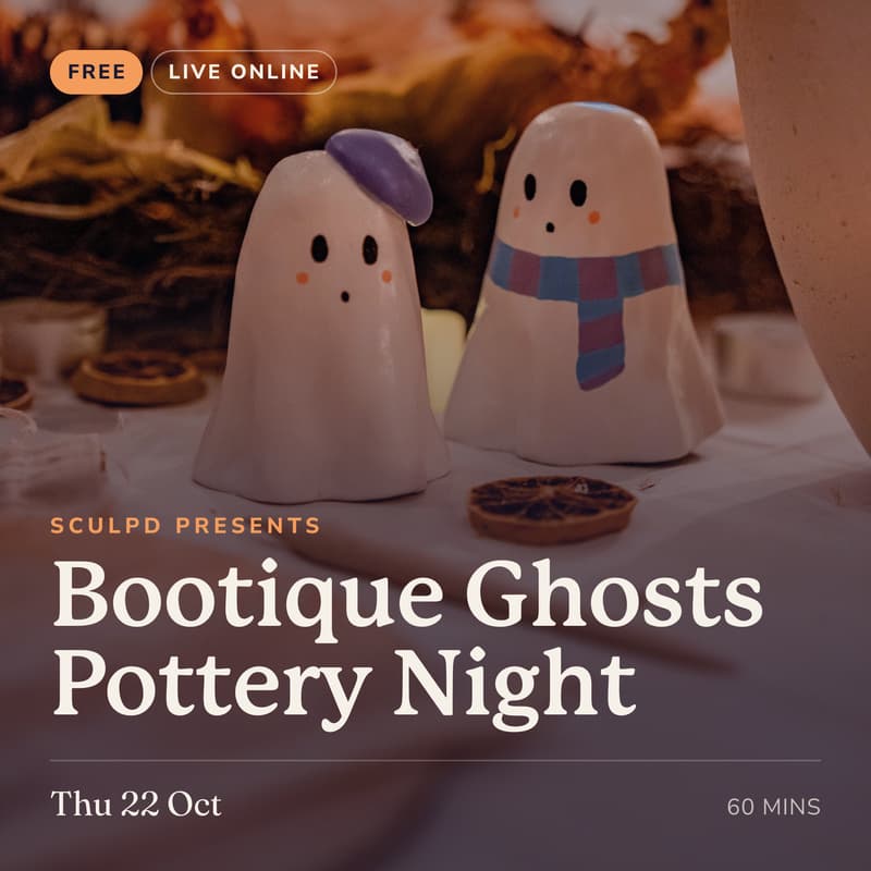 Cover Image for Sculpd: Beginners 'Bootique Ghosts' Pottery Workshop