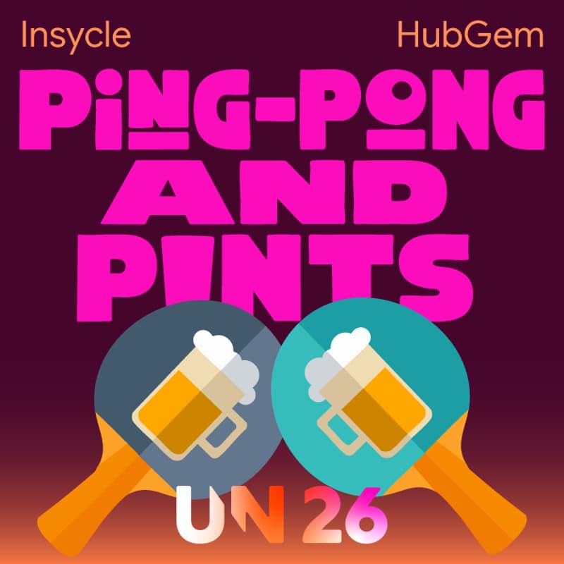 Cover Image for Ping-Pong & Pints: An UNBOUND Night Out with Insycle & HubGem