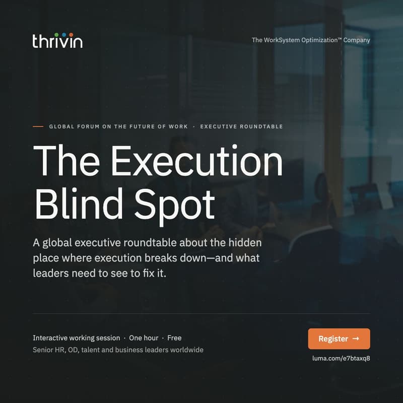 Cover Image for Global Forum on the Future of Work: The Execution Blindspot
