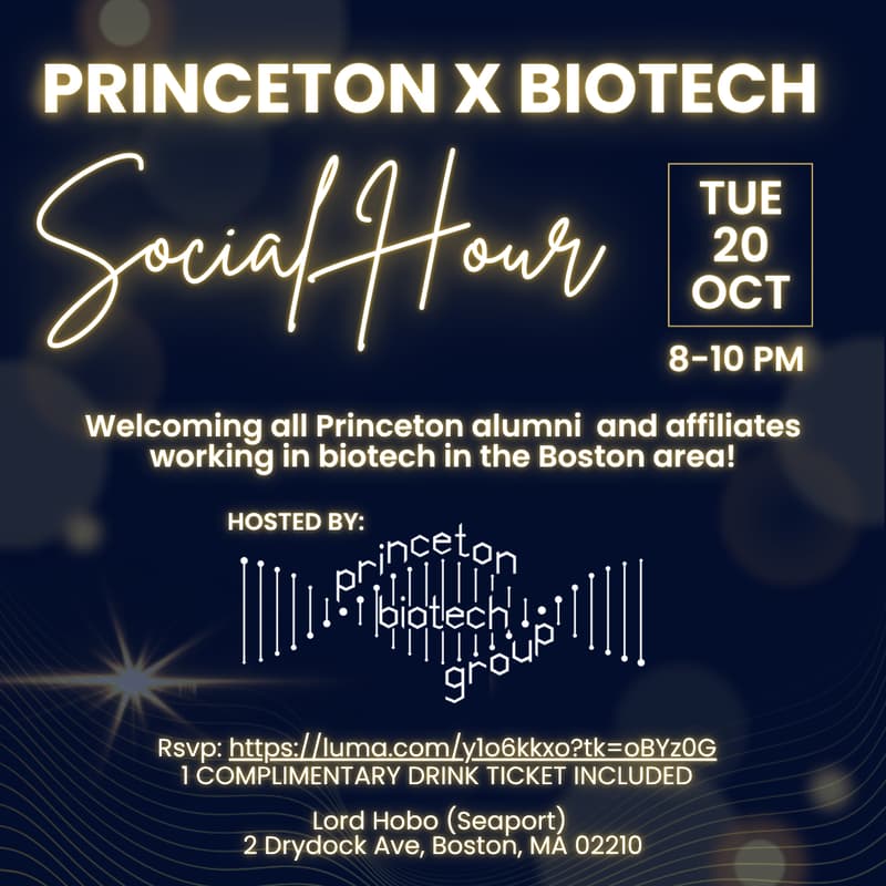 Cover Image for Princeton Biotech Alumni Gathering