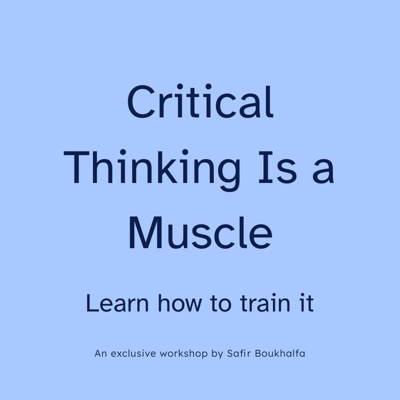 Cover Image for Critical Thinking Is a Muscle