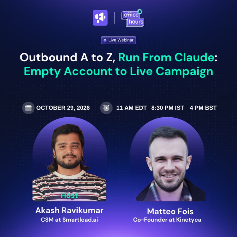Cover Image for Outbound A to Z, Run From Claude: Empty Account to Live Campaign