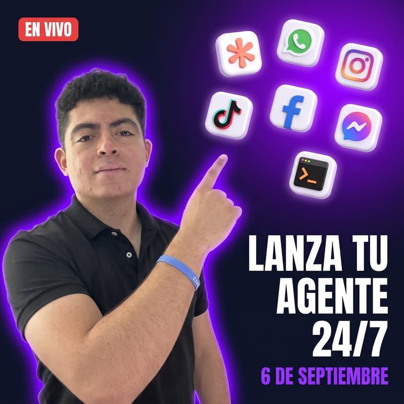 Cover Image for Workshop Claude Code: Lanza tu Agente 24/7 para WhatsApp y Redes en 4 Horas