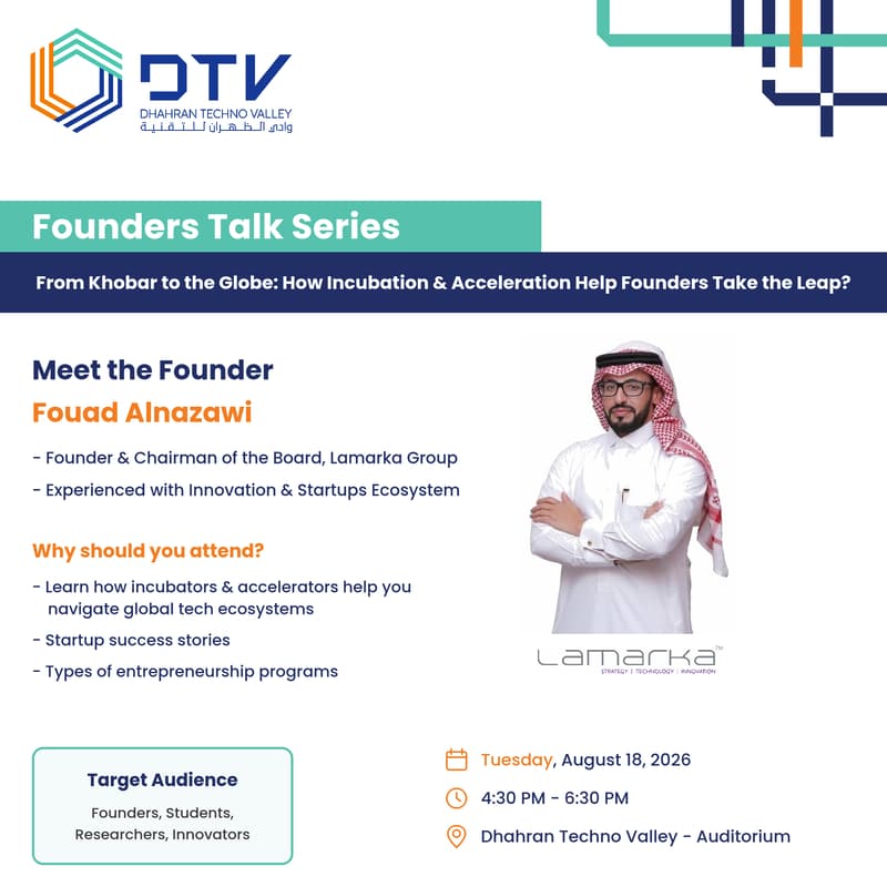 Cover Image for From Khobar to the Globe: How Incubation & Acceleration Help Founders take the Leap?